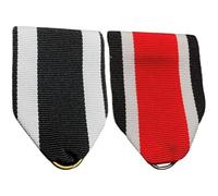 Ericetion 2pcs Iron Cross Medal Ribbon Woven Replacement Ribbon - German Military Award Diy Accessory for Medals, Badges, and Collectibles