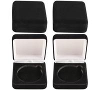 Ericetion 4pcs Challenge Coin Presentation Box Presentation Box Badge Lapel Pin Display Holders Storage Boxes Coin Display Box for Coin Collectors