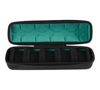 Ericetion 5 Slots Watch Case for Men - Hard Portable Watch Roll Travel Case - Storage Organizer and Display Fit Large &small Watches