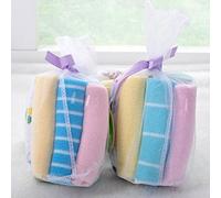 Ericetion 8pcs Durable Little Handkerchief Bath Soft Towel Washcloth Wipes for Kids Boy Girl