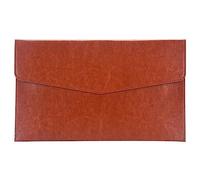 Ericetion A5 Leather File Folder Data Package Document Bag Fashion Briefcase Contract Bill Envelope File Bag School Office Supplies