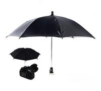 Ericetion Camera Hot Shoe Umbrella, Camera Rain Umbrella Height Adjustable Camera Rain Cover Protector Sunshade Tripod Umbrella for Outdoor Photographing