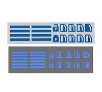 Ericetion Car Window Switch Stickers - Universal Lift Button Decals for Night Visibility & Safety Enhancement