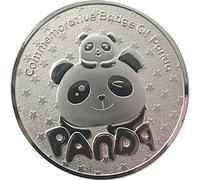 Ericetion Chinese Embossed Panda Commemorative Coin - Traditional Lucky Gold/silver Foil Collectible Gift with Protective Art