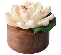 Ericetion Essential Oil Passive Flower Diffuser -magnolia Flower Porcelain Aromatherapy Diffusers Non-electric Porcelain Aromatherapy Diffusers for Small Mini Room, Bathroom