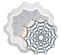 Ericetion Halloween Silicone Cake Mold, Skull Spider Web Shape Silicone Candy Chocolate Molds Sugar Craft Baking Mold for Sweets Dessert Candle Making for Halloween Party