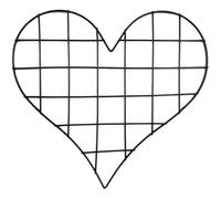 Ericetion Heart-shaped Wire Wall Grid Panel - Mesh Storage Organizer, Picture Frame Hanging Decor for Home Office, and Kitchen Photo Display