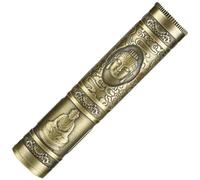 Ericetion Incense Sticks Empty Storage Box Retro Buddha Metal Incense Case Relief Dragon Incense Box Incense Holder for Home