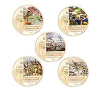 Ericetion July 4th Commemorative Challenge Coins Set - Usa Independence Day Military Souvenir Collection