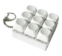 Ericetion Keyboard Fidget Toy, 9 Keys Fidget Keyboard Keychain, Portable Keyboard Clicker for Adults Kids, Fidget for Stress Relief and Passing Time