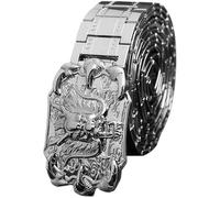 Ericetion Retro Dragon Claws Pattern Belt, Mens Cowboy Belt Novelty Stainless Steel Belt Hip Hop Punk Belt Chinese Style Luxury Belt Western Belt for Men