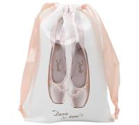 Ericetion Satin Womens Pointe Shoe Bag Portable Drawstring Shoe Bags Multipurpose Drawstring Sack for Pointe, Ballet, Dance or Small Accessories
