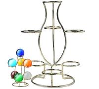 Ericetion the Seven Ball Base Practical Ball Seat Metal Seven Balls Base for Crystal Ball Ornaments Home Office Decoration Accessories