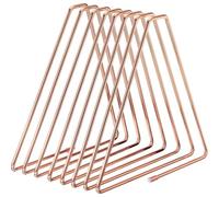 Ericetion Triangle Desktop File Holder Rack Desktop Magazine Rack 7 Slots Book Holder Metal Vinyl Record Stand Office File Organizer for Document Newspapers