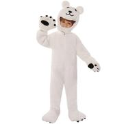 Ericetion White Bear Costume Funny Animal Costume Polar Bear Novelty Jumpsuit Role Play Jumpsuit Kindergarten Performance Accessory for Boys Girls Cosplay