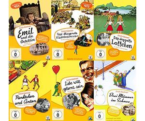 Erich Kästner - Die schönsten Klassiker EMIL & DIE DETEKTIVE + DAS FLIEGENDE KLASSENZIMMER + PÜNKTCHEN & ANTON + DAS DOPPELTE LOTTCHEN + DREI MÄNNER IM SCHNEE 6 DVD Collection