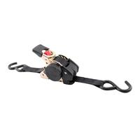 Erickson 34413 Pro Series Black 1" x 6' Retractable Ratcheting Tie-Down Strap, 1500 lb Load Capacity, (Pack of 2)