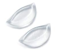 ericotry 1Pair Transparent Women Silicone Bra Inserts Waterproof Breast Enhancers Bra Push Up Pads Molding Pad Booster Pads for Swimsuit Underwear and Daily