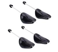 ericotry 2 Pairs Men's Black Adjustable Keep Shape Shoe Trees Shoe Stretcher Boot Holder Shaper With Tension Spring Coil