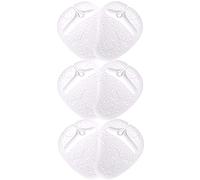ericotry 3Pairs Butterfly Pattern Self-Adhesive Silicone Gel Sandal Thong Protectors Forefoot Pad Toe Protectors Flip-Flop Non-Slip Inserts Cushions Massage Insoles (Clear)