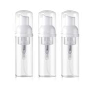 ericotry 3Pcs 60ml/2oz Empty Clear Plastic Foam Pump Bottles for Skincare