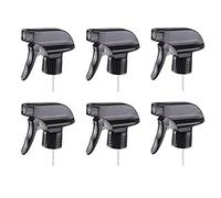 ericotry 6PCS Black Plastic Sprayer Tops Replacement Stream Mist Sprayer Replacement Tops Head Trigger Black Spray Tops Fits for Standard 8oz/16oz Bottles Boston Round 28/400 Neck Round Spray Bottles