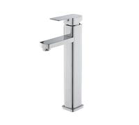 Eridanus Basin Taps, Solid Brass Hot and Cold Mixer Tap, Single Lever Bathroom Basin Faucet Mono Sink Tap, Polished Chrome