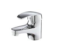 Eridanus Bathroom Basin Tap, Monoblock Sink Mixer Tap for Lavatory, Single Lever Single Lever Hot and Cold Mixer Faucet, Polished Chrome