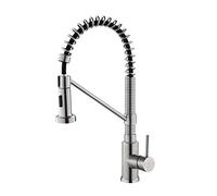 Eridanus Kitchen Taps, Touch Activated Kitchen Faucets in Updated Leak Proof Design, Low Lead Commercial Solid Brass Single Handle Single Lever Pull Down Sprayer Spring Kitchen Faucet, Brushed Nickel
