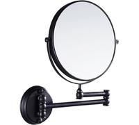 Eridanus Makeup Vanity Mirror, 1X/3X Magnification, Double-Sided 360° Swivel, Extendable Bathroom Wall Mounted Beauty Mirror, Adjustable Shaving Mirror Vintage, Antique Black