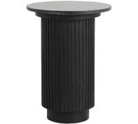 Erie Black Marble Round Side Table