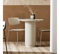 Erie Cafe Table - Round - Ivory Marble