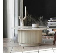 Erie Coffee Table - Round - Large - Ivory Marble