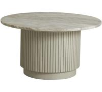 Erie Ivory Marble Round Coffee Table