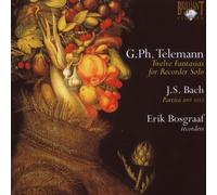 ERIK BOSGRAAF - FANTASIEN FOR RECORDER SOLO CD NEW TELEMANN/BACH