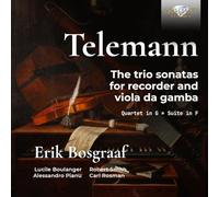 ERIK BOSGRAAF ROBERT - TELEMANN TRIO SONATAS FOR REC - CD - G3z