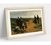 Erik Henningsen, The Murder Of A Child - Framed Wall Art Print Picture - A2 - Light Oak Frame