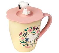 Grupo Erik Ceramic Mug with Lid - Snoopy Gifts for Dog Lovers | 12.3 oz - 350 ml Coffee Mug Tea, Cool Mugs and Cups | Dog Gifts for Women & Men