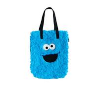 Grupo Erik Sesame Street Cookie Monster Cotton Tote Bag | Cotton Shopping Bag | 13.8 x 15.8 x 2.2 inches - 35 x 40 x 5.5 cm | Canvas Bag | Cotton Bag | Gift Bag | Cute Tote Bag | Sesame Street Toys