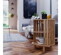 Erik Slatted Side Table - Mango Oak