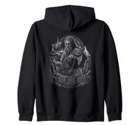 Erik The Red Viking Warrior Norse Legend Zip Hoodie