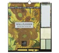 Grupo Erik Wall Planner 2026 - Van Gogh Museum | Monthly Planner With Stickers, Pen, Shopping List, Sticky Notes | Wall Calendar 16 Months Sep 2025 - Dec 2026 | Van Gogh Gifts For Family