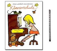Erika Holzweiig Piano School Set Up for Children Without Musical Experiences with Booklet Improvisation and Song Guide and Piano Pencil