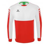 Erima Adult Casual Six Wings Sweatshirt, Red/White, XL