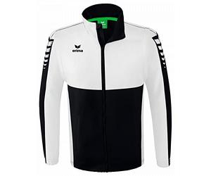 Erima Adult Six Wings Jacket with Detachable Sleeves, Black, M