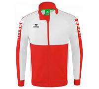 Erima Adult Six Wings Worker Jacket, Red/White, S