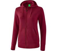 Erima Hooded Sweat Jacket - Bordeaux, 34