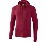 Erima Hooded Sweat Jacket - Bordeaux, Small