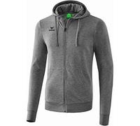 Erima Hooded Sweat Jacket - Grey Marl, 128