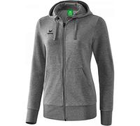 Erima Hooded Sweat Jacket - Grey Marl, 34
